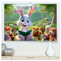 Kinderträume - Lachen mit tierischen Kameraden (hochwertiger Premium Wandkalender 2027 DIN A2 quer), Kunstdruck in Hochglanz