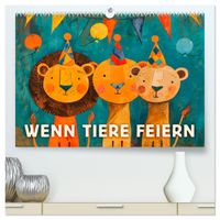 Wenn Tiere feiern (hochwertiger Premium Wandkalender 2027 DIN A2 quer), Kunstdruck in Hochglanz