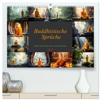 Buddhistische Sprüche (hochwertiger Premium Wandkalender 2027 DIN A2 quer), Kunstdruck in Hochglanz