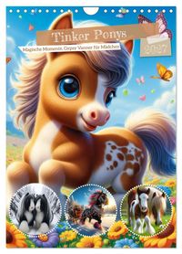 Tinker Ponys - Magische Momente, Gypsy Vanner für Mädchen (Wandkalender 2027 DIN A4 hoch), CALVENDO Monatskalender