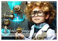 Starke Jungen - Steampunk Welten (Wandkalender 2027 DIN A4 quer), CALVENDO Monatskalender
