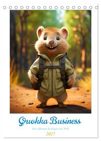 Quokka Business - Die süßesten Kollegen der Welt (Tischkalender 2027 DIN A5 hoch), CALVENDO Monatskalender