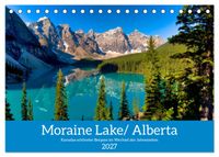 Moraine Lake, Alberta/ Kanada (Tischkalender 2027 DIN A5 quer), CALVENDO Monatskalender