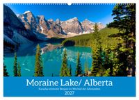 Moraine Lake, Alberta/ Kanada (Wandkalender 2027 DIN A2 quer), CALVENDO Monatskalender
