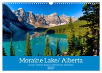 Moraine Lake, Alberta/ Kanada (Wandkalender 2027 DIN A3 quer), CALVENDO Monatskalender