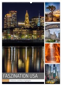 FASZINATION USA Urbanes und Naturhighlights (Wandkalender 2027 DIN A2 hoch), CALVENDO Monatskalender