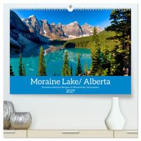 Moraine Lake, Alberta/ Kanada (hochwertiger Premium Wandkalender 2027 DIN A2 quer), Kunstdruck in Hochglanz