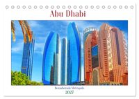 Abu Dhabi - Bezaubernde Metropole (Tischkalender 2027 DIN A5 quer), CALVENDO Monatskalender