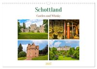 Schottland - Castles und Whisky (Wandkalender 2027 DIN A3 quer), CALVENDO Monatskalender