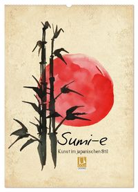 Sumi-e Kunst im japanischen Stil (Wandkalender 2027 DIN A2 hoch), CALVENDO Monatskalender