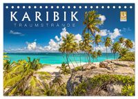 Karibik - Traumstrände (Tischkalender 2027 DIN A5 quer), CALVENDO Monatskalender