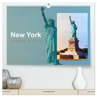 New York - einmal anders (hochwertiger Premium Wandkalender 2027 DIN A2 quer), Kunstdruck in Hochglanz