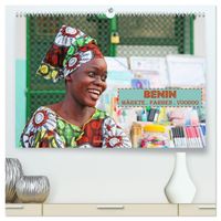 Benin Märkte Farben Voodoo (hochwertiger Premium Wandkalender 2027 DIN A2 quer), Kunstdruck in Hochglanz
