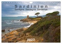Sardinien Sardigna Sardegna Sardenya 2027 (Wandkalender 2027 DIN A4 quer), CALVENDO Monatskalender