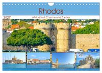 Rhodos - Altstadt mit Charme und Zauber (Wandkalender 2027 DIN A4 quer), CALVENDO Monatskalender