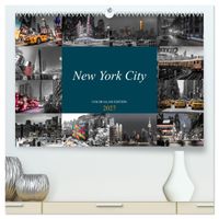 New York City - Color Glam Edition (hochwertiger Premium Wandkalender 2027 DIN A2 quer), Kunstdruck in Hochglanz