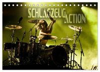 Schlagzeug Action (Tischkalender 2027 DIN A5 quer), CALVENDO Monatskalender