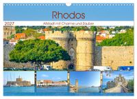 Rhodos - Altstadt mit Charme und Zauber (Wandkalender 2027 DIN A3 quer), CALVENDO Monatskalender