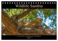 Wildlife Sambia (Tischkalender 2027 DIN A5 quer), CALVENDO Monatskalender