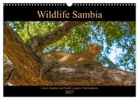Wildlife Sambia (Wandkalender 2027 DIN A3 quer), CALVENDO Monatskalender