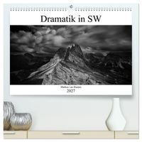 Dramatik in SW (hochwertiger Premium Wandkalender 2027 DIN A2 quer), Kunstdruck in Hochglanz