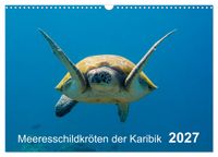 Meeresschildkröten der Karibik (Wandkalender 2027 DIN A3 quer), CALVENDO Monatskalender