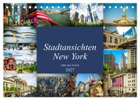 Stadtansichten New York (Tischkalender 2027 DIN A5 quer), CALVENDO Monatskalender