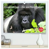 Berggorillas - die sanften Riesen (hochwertiger Premium Wandkalender 2027 DIN A2 quer), Kunstdruck in Hochglanz