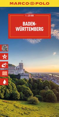 MARCO POLO Reisekarte Deutschland 11 Baden-Württemberg 1:225.000