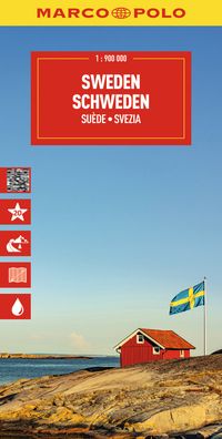 MARCO POLO Reisekarte Schweden 1:900.000