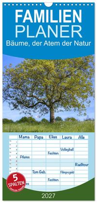 Familienplaner 2027 - Bäume, der Atem der Natur mit 5 Spalten (Wandkalender, 21 x 45 cm) CALVENDO