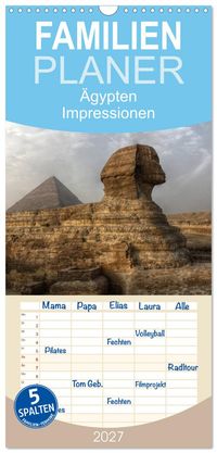 Familienplaner 2027 - Ägypten - Impressionen mit 5 Spalten (Wandkalender, 21 x 45 cm) CALVENDO