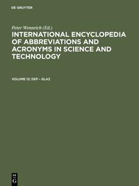 International Encyclopedia of Abbreviations and Acronyms in Science and Technology / Dep – Glaz