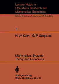 Mathematical Systems Theory and Economics I/II