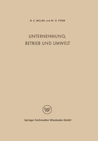 Unternehmung, Betrieb und Umwelt