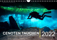 Cenoten Tauchen (Wandkalender immerwährend DIN A4 quer)