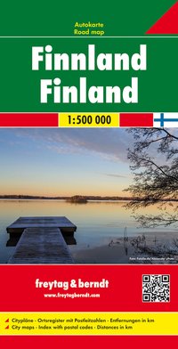 Finnland, Autokarte 1:500.000, freytag & berndt