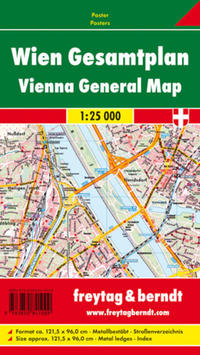 Wien Gesamtplan, 1:25.000, Markiertafel