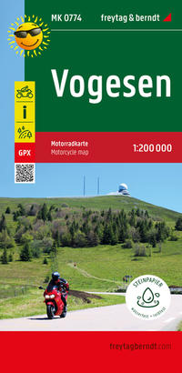 freytag & berndt Motorradkarte Vogesen 1:200.000