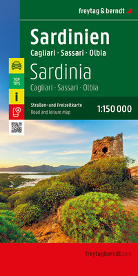 freytag & berndt Straßenkarte Sardinien 1:150.000