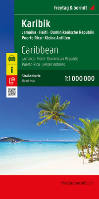 freytag & berndt Straßenkarte Karibik, Jamaika - Haiti - Dominikanische Republik - Puerto Rico 1:1 Mio.