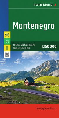 freytag & berndt Straßenkarte Montenegro 1:150.000
