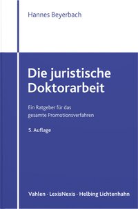 Die juristische Doktorarbeit