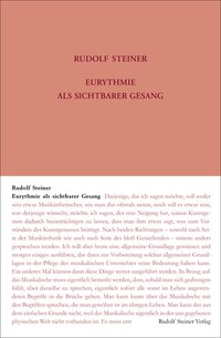 Eurythmie als sichtbarer Gesang