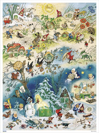 Adventskalender »Vier Jahreszeiten« 29 x 39 cm