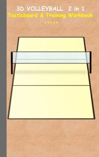 3D Volleyball 2 in 1 Tacticboard and Training Workbook