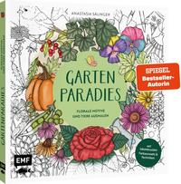 Gartenparadies – Florale Motive und Tiere ausmalen