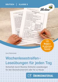 Wochenlesestreifen - Leseübungen für jeden Tag