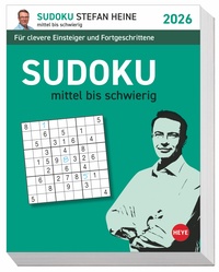 Stefan Heine Sudoku mittel bis schwierig Tagesabreißkalender 2026