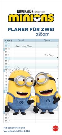 Minions Planer für zwei 2027